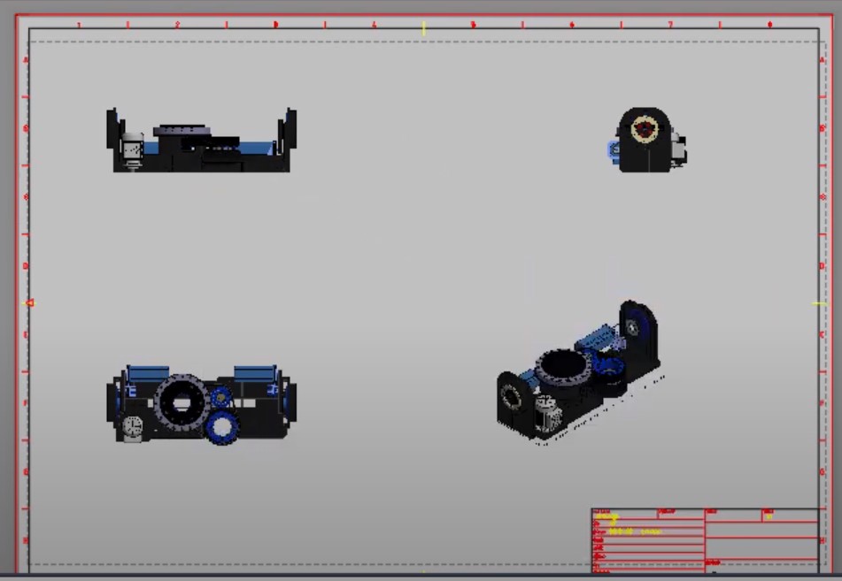 Przeniesienie modelu 3D Inventora na rysunek płaski AutoCAD 5