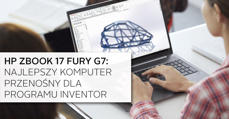 HP ZBook 17 Fury G7 najlepszy komputer przenośny dla programu Inventor