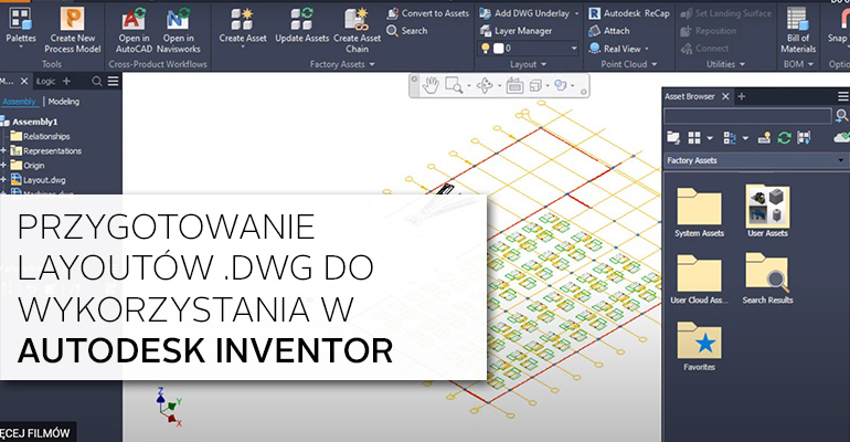 Przygotowanie podkładów DWG do wykorzystania w Autodesk Inventor