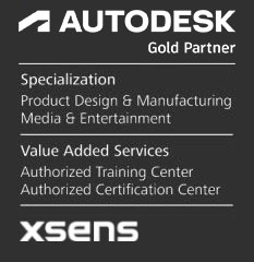 Autodesk Gold Partner and Xsens Partner