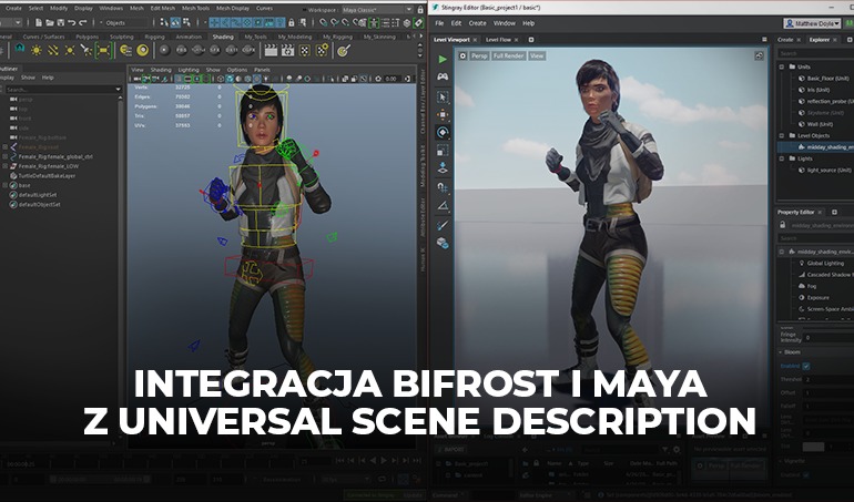Integracja Bifrosta i Maya z USD Pixar