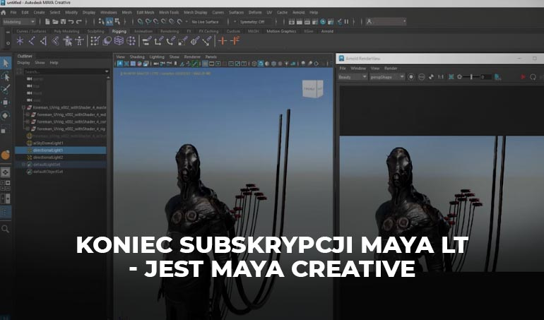 Maya Creative - koniec subskrypcji Maya LT
