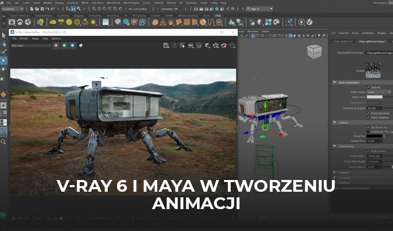 V-ray 6 i maya w tworzeniu animacji