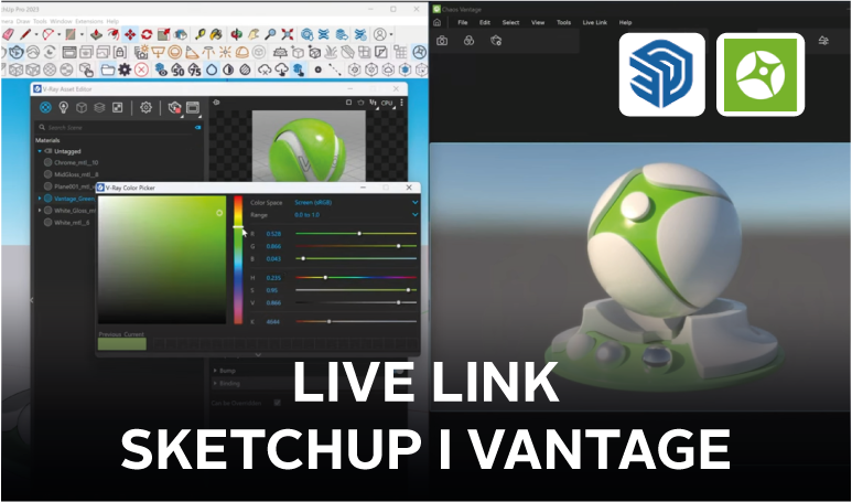 Jak działa Live Link w SketchUp i Vantage